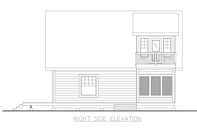 Dream House Plan - Exterior - Other Elevation 1 for Craftsman House Plan #117-987 - 2 bed, 2 bath