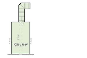 Floor Plan - Upper Floor for European House Plan #17-611 - 4 bed, 2 bath