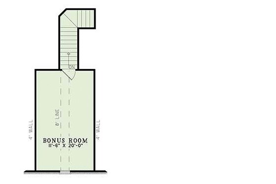 Floor Plan - Upper Floor for European House Plan #17-611 - 4 bed, 2 bath