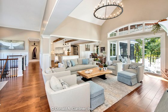 Interior - Family Room for Traditional House Plan #929-1042 - 5 bed, 5 bath