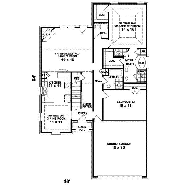 Traditional Floor Plan - Main Floor Plan #81-526