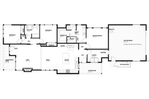 Floor Plan - Main Floor for Modern House Plan #895-124 - 3 bed, 2 bath