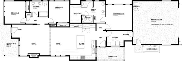 Modern Floor Plan - Main Floor Plan #895-124