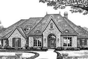 Exterior - Front Elevation 3 for European House Plan #310-272 - 3 bed, 2.5 bath