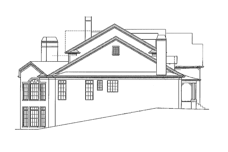 Home Plan - Exterior - Other Elevation for Traditional House Plan #54-330 - 4 bed, 4.5 bath