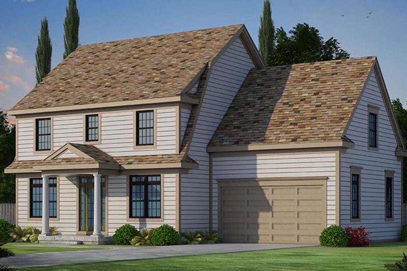 Home Plan - Exterior - Front Elevation 3 for Colonial House Plan #20-2249 - 3 bed, 2.5 bath