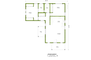 Ranch Style House Plan - 2 Beds 2 Baths 1000 Sq/Ft Plan #1106-55 
