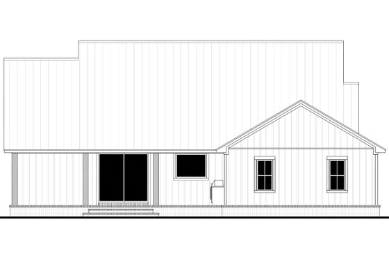 Exterior - Rear Elevation for Farmhouse House Plan #430-414 - 3 bed, 2.5 bath
