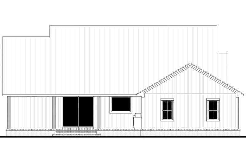 Architectural House Design - Exterior - Rear Elevation for Farmhouse House Plan #430-414 - 3 bed, 2.5 bath