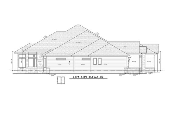 Exterior - Other Elevation for Traditional House Plan #20-2530 - 4 bed, 4.5 bath