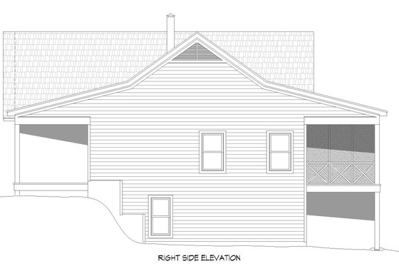 Exterior - Other Elevation 1 for Country House Plan #932-310 - 4 bed, 3 bath