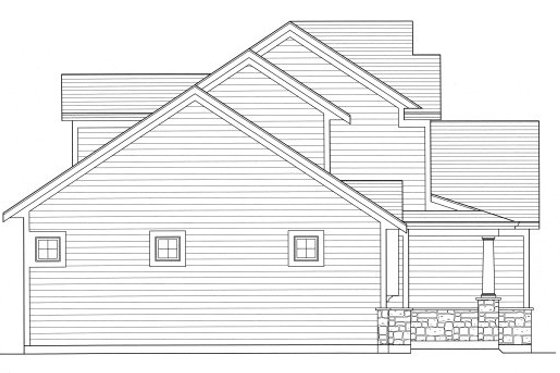 Exterior - Other Elevation for Country House Plan #46-519 - 3 bed, 2.5 bath