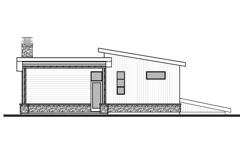 Home Plan - Exterior - Rear Elevation for Modern House Plan #1073-55 - 4 bed, 3.5 bath