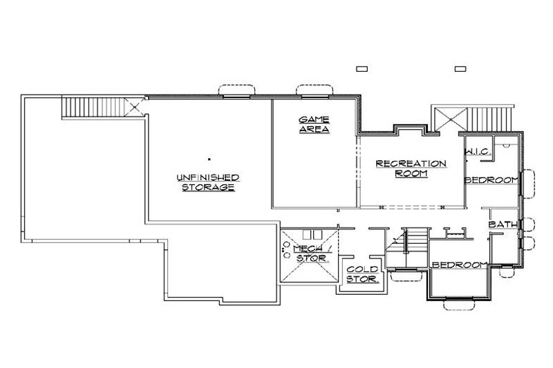 Dream House Plan - Floor Plan - Lower Floor for Traditional House Plan #5-273 - 5 bed, 3.5 bath
