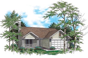 Craftsman Exterior - Front Elevation Plan #48-585