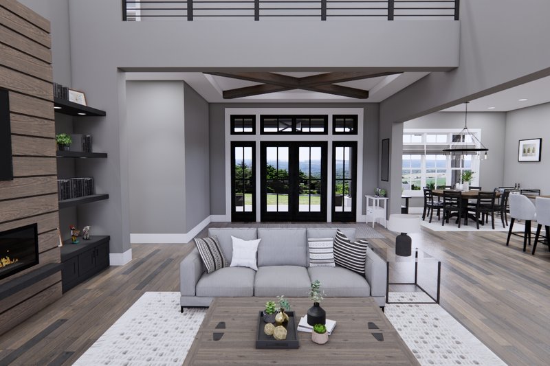 House Plan Design - Interior - Family Room 2 for Farmhouse House Plan #51-1247 - 4 bed, 5 bath