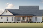 Country Style House Plan - 3 Beds 2 Baths 1717 Sq/Ft Plan #21-530 Exterior 