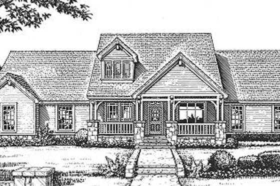 Exterior - Front Elevation for Craftsman House Plan #310-606 - 3 bed, 2.5 bath
