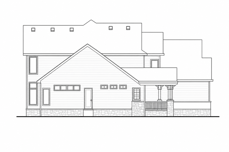 House Plan Design - Exterior - Other Elevation for Traditional House Plan #20-1867 - 3 bed, 3 bath