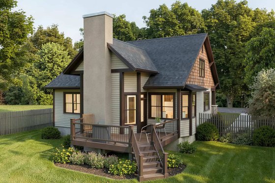 Exterior - Front Elevation 4 for Craftsman House Plan #79-280 - 3 bed, 2.5 bath