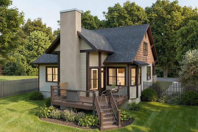 Home Plan - Exterior - Front Elevation 4 for Craftsman House Plan #79-280 - 3 bed, 2.5 bath