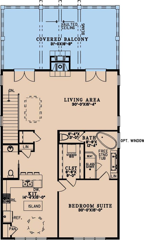 Traditional Floor Plan - Upper Floor Plan #923-351