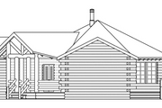 Log Style House Plan - 2 Beds 2 Baths 1390 Sq/Ft Plan #124-140 