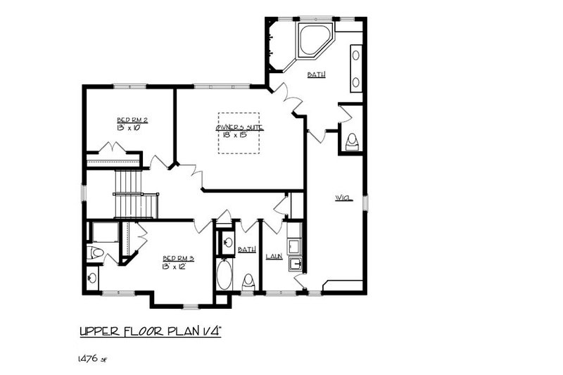 Craftsman Style House Plan - 3 Beds 3.5 Baths 2858 Sq/Ft Plan #320-491 ...