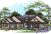 Ranch Style House Plan - 2 Beds 2.5 Baths 2988 Sq/Ft Plan #70-1036 