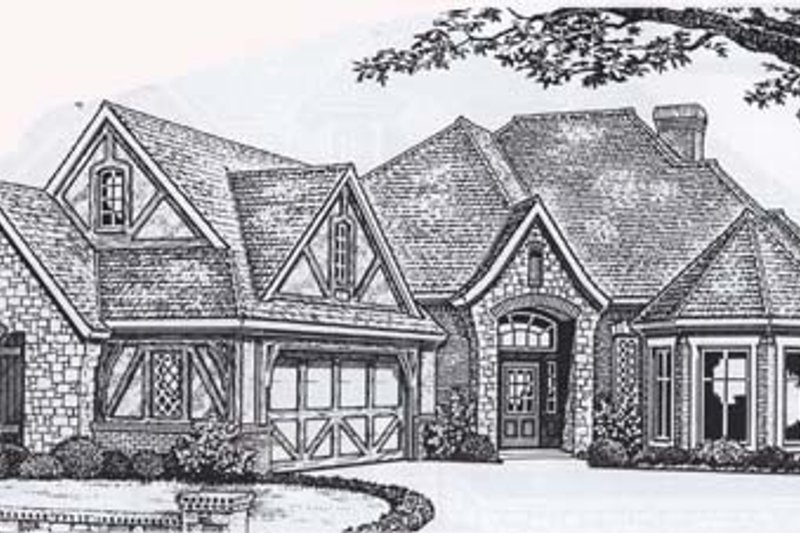 Dream House Plan - Traditional Exterior - Front Elevation Plan #310-833