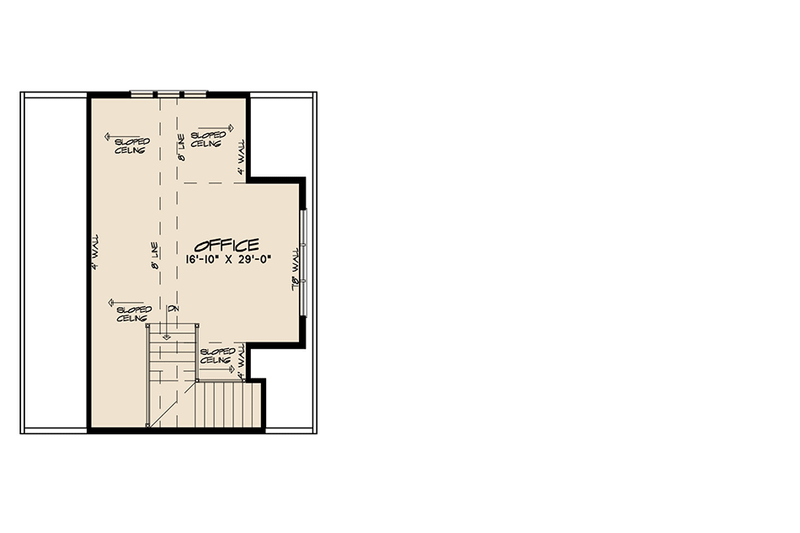 House Blueprint - Floor Plan - Upper Floor for Farmhouse House Plan #923-116 - 3 bed, 2 bath