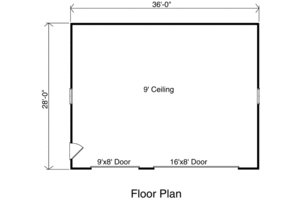 Floor Plan - Main Floor for Traditional House Plan #22-413, 0 bath