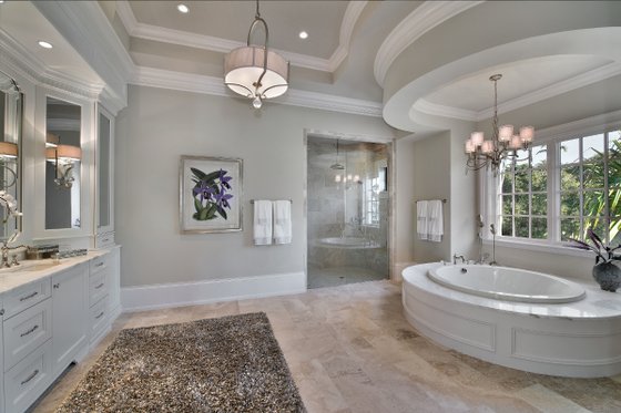Interior - Master Bathroom for Mediterranean House Plan #548-5 - 5 bed, 5.5 bath
