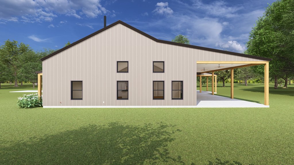 Exterior - Other Elevation 1 for Barndominium House Plan #1127-14 - 3 bed, 2.5 bath