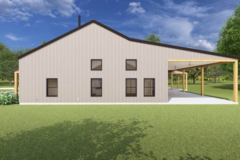 Dream House Plan - Exterior - Other Elevation 1 for Barndominium House Plan #1127-14 - 3 bed, 2.5 bath