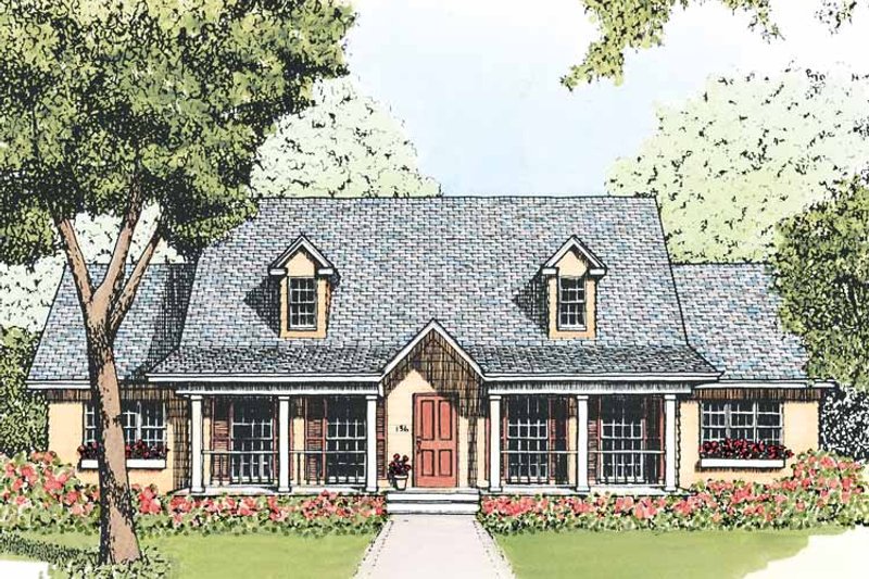 Home Plan - Country Exterior - Front Elevation Plan #1051-8