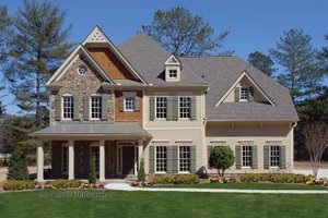 Home Plan - Exterior - Front Elevation for Country House Plan #54-360 - 5 bed, 3.5 bath