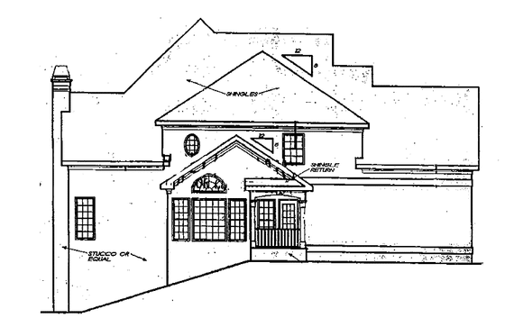 Exterior - Other Elevation for Mediterranean House Plan #927-238 - 4 bed, 3.5 bath