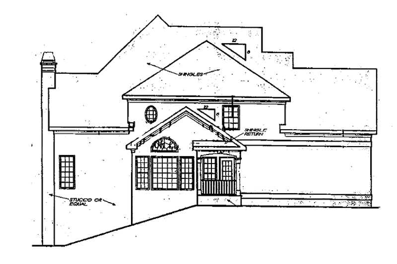 Home Plan - Exterior - Other Elevation for Mediterranean House Plan #927-238 - 4 bed, 3.5 bath