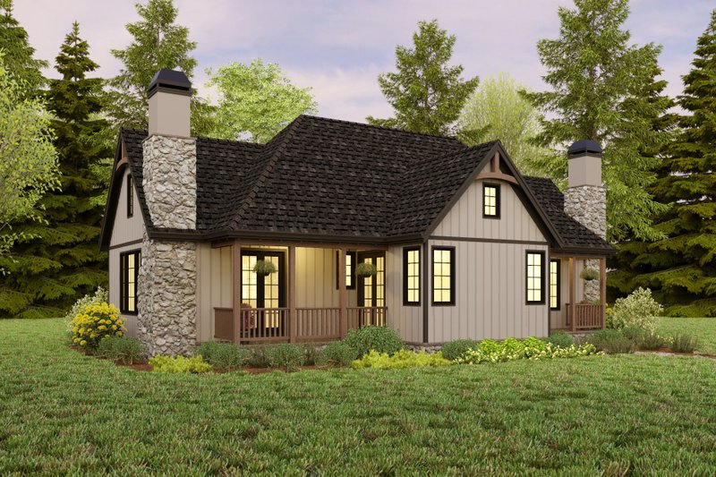 House Plan Design - Cottage Exterior - Front Elevation Plan #48-1127
