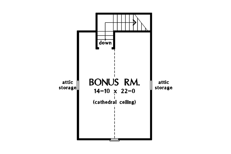Home Plan - Floor Plan - Other Floor for Traditional House Plan #929-708 - 4 bed, 2 bath