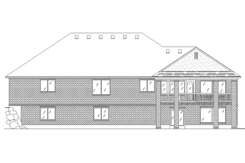 Home Plan - Exterior - Rear Elevation for Traditional House Plan #945-94 - 2 bed, 2.5 bath