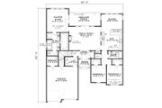 Traditional Style House Plan - 3 Beds 2 Baths 1715 Sq/Ft Plan #17-2394 
