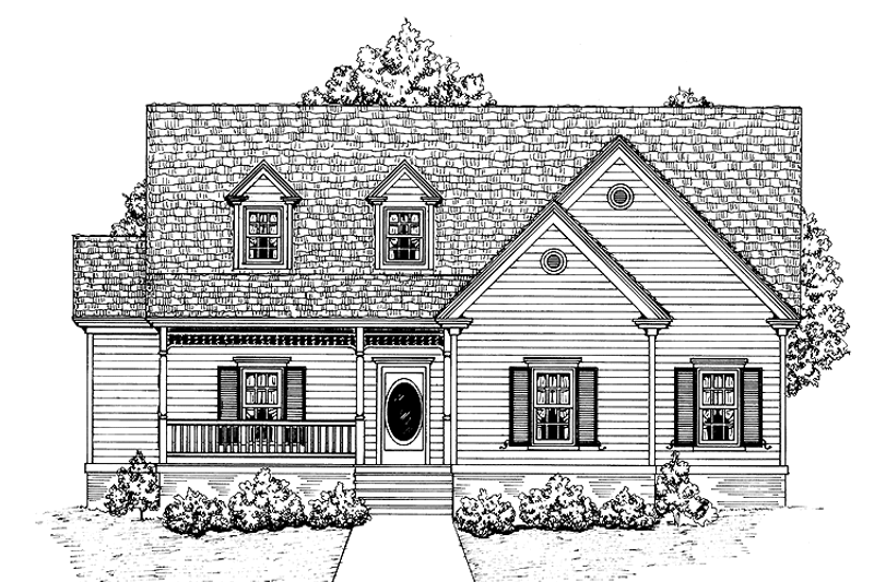 Architectural House Design - Victorian Exterior - Front Elevation Plan #1047-19