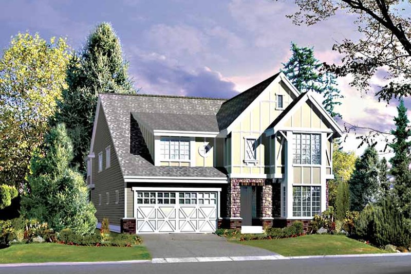 Home Plan - Country Exterior - Front Elevation Plan #132-419