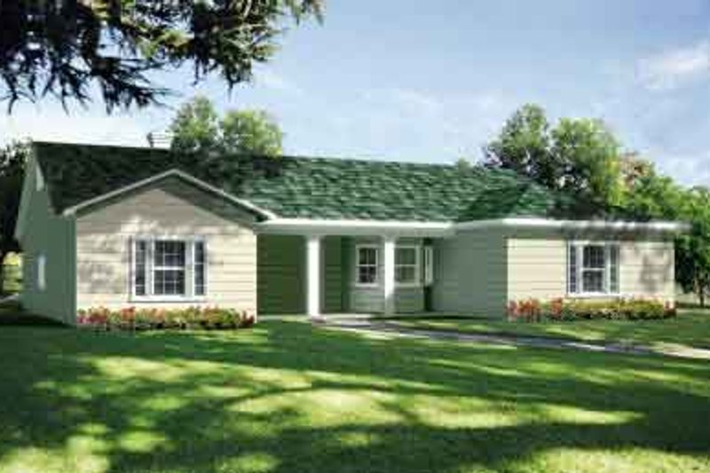 House Plan Design - Ranch Exterior - Front Elevation Plan #1-1387