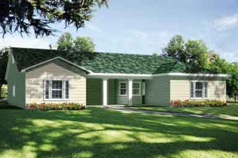 Home Plan - Ranch Exterior - Front Elevation Plan #1-1387