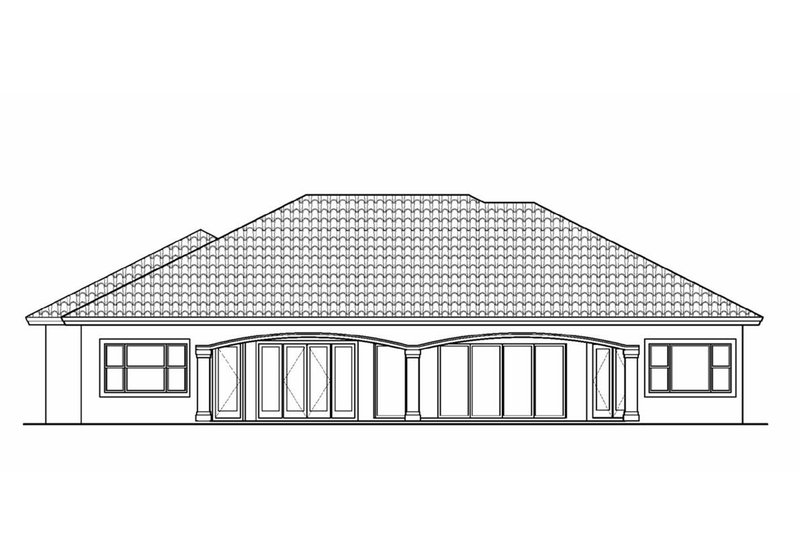 Dream House Plan - Exterior - Rear Elevation for Mediterranean House Plan #1017-139 - 3 bed, 3 bath