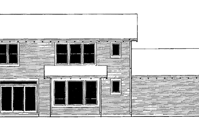 Architectural House Design - Exterior - Rear Elevation for Craftsman House Plan #48-760 - 3 bed, 2.5 bath