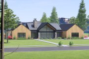 Modern Style House Plan - 4 Beds 3.5 Baths 2897 Sq/Ft Plan #1096-59 